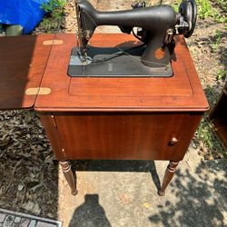 Antique Singer Sewing Machine Table 