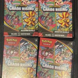 Pokemon - Chaos Rising Booster Bundles (4 Set)