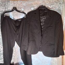 NWTG Pronto Uomo Platinum Men's Suit Wool Both Pants and Coat Sz 46R