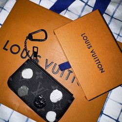 Louis Vuitton X Yayoi Kusama Graphite Monogram Key Cles