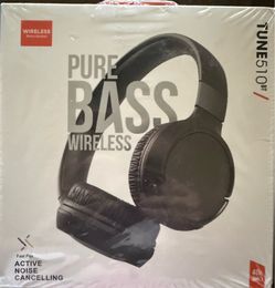 Tune 510BT - Bluetooth headphones with up to 40 hours battery, microphone for call, foldable and comfortable, Android and iOs compatible (Black)