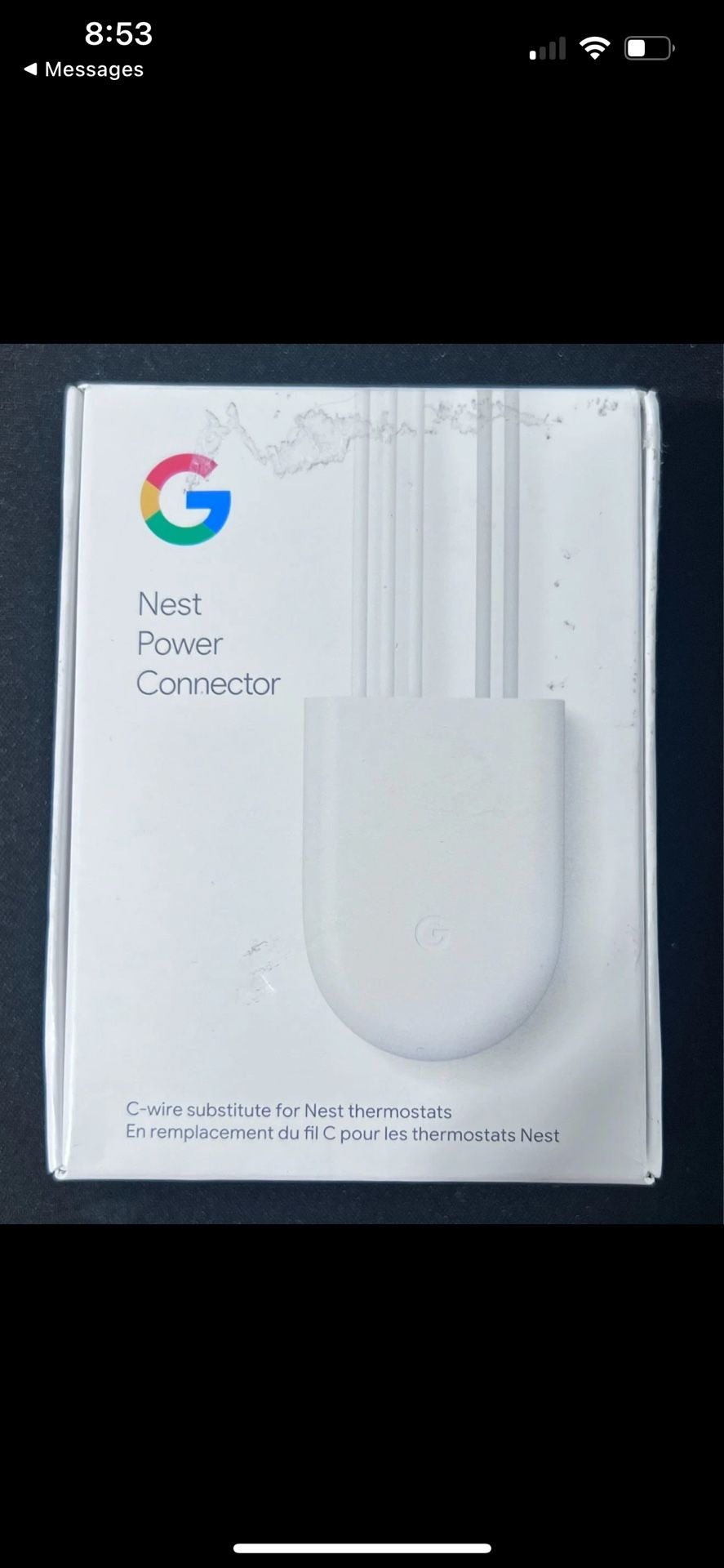 Google Nest Power Connector - C-Wire Substitute - Compatible w/Nest thermostats
