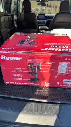 Bauer 5-Speed 8” Drill Press Bran New