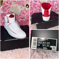 Nike Air Jordan 2 Retro – White/Red (Size 10.5 Men’s)