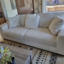 Beautiful white comfy couch