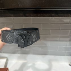 Louis Vuitton Belt Black/Gray 