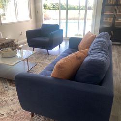 MCM Style Sofa & Chair