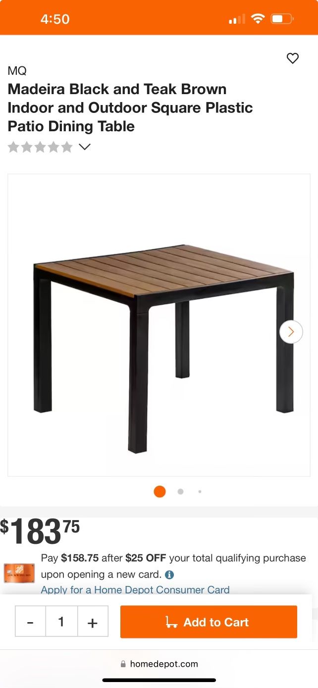Outside Table