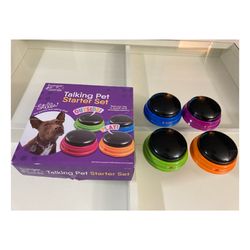 Pet Talk Buttons: Hunger for Words Talking Pet Starter Set for Dogs and Cats.