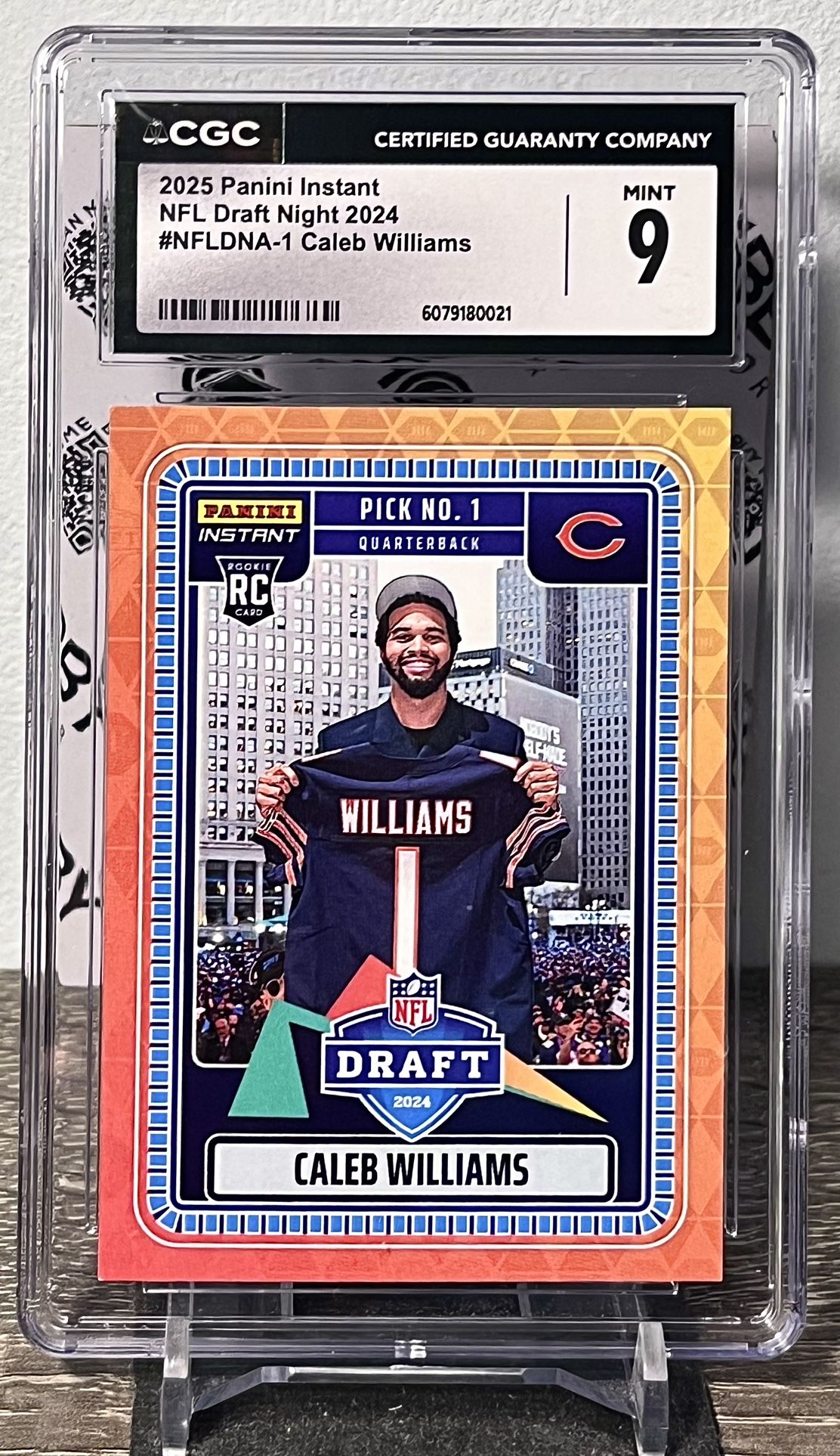 2025 Caleb Williams RC Panini Instant Football Draft Night CGC 9 /1000