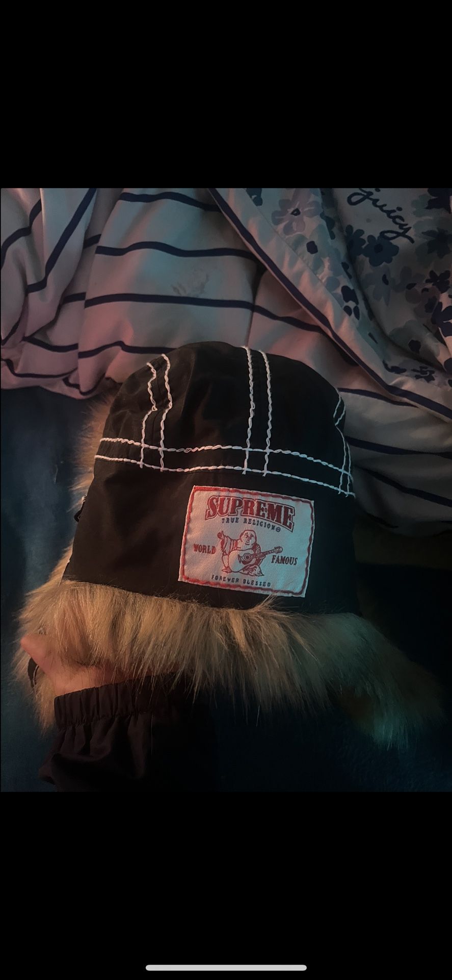 supreme goretex fur hat 