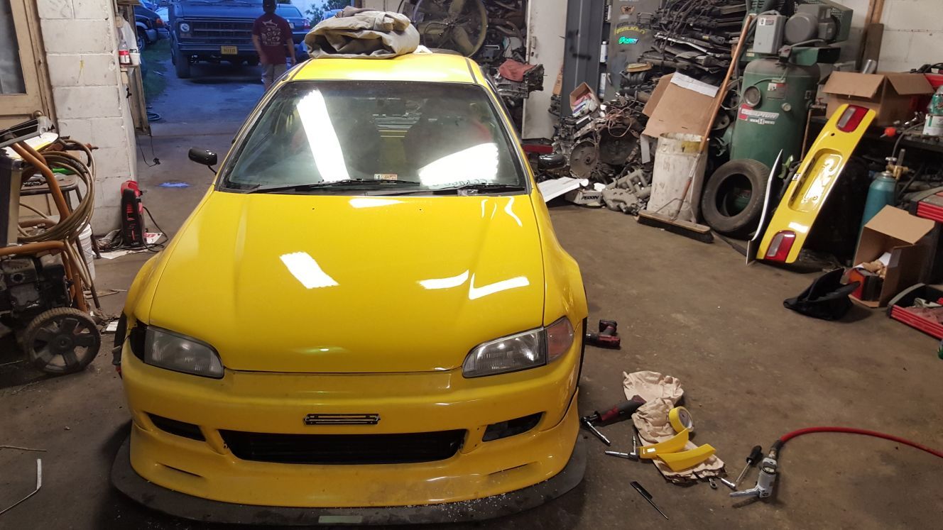 92-95 civic eg hatch chargespeed lip,fenders, and sideskirt