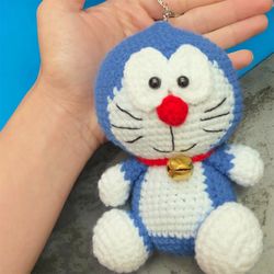 Doraemon the Anime Cat Keychain Crochet