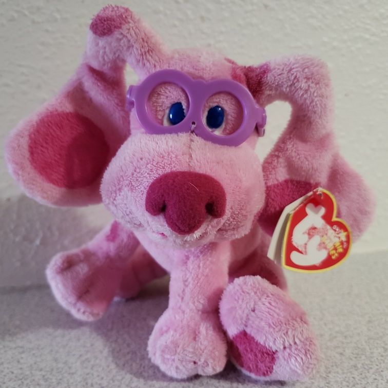 Blues Clues Ty Beanie Baby Magenta