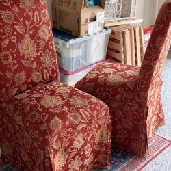 Twin Upholstered Dining Chairs