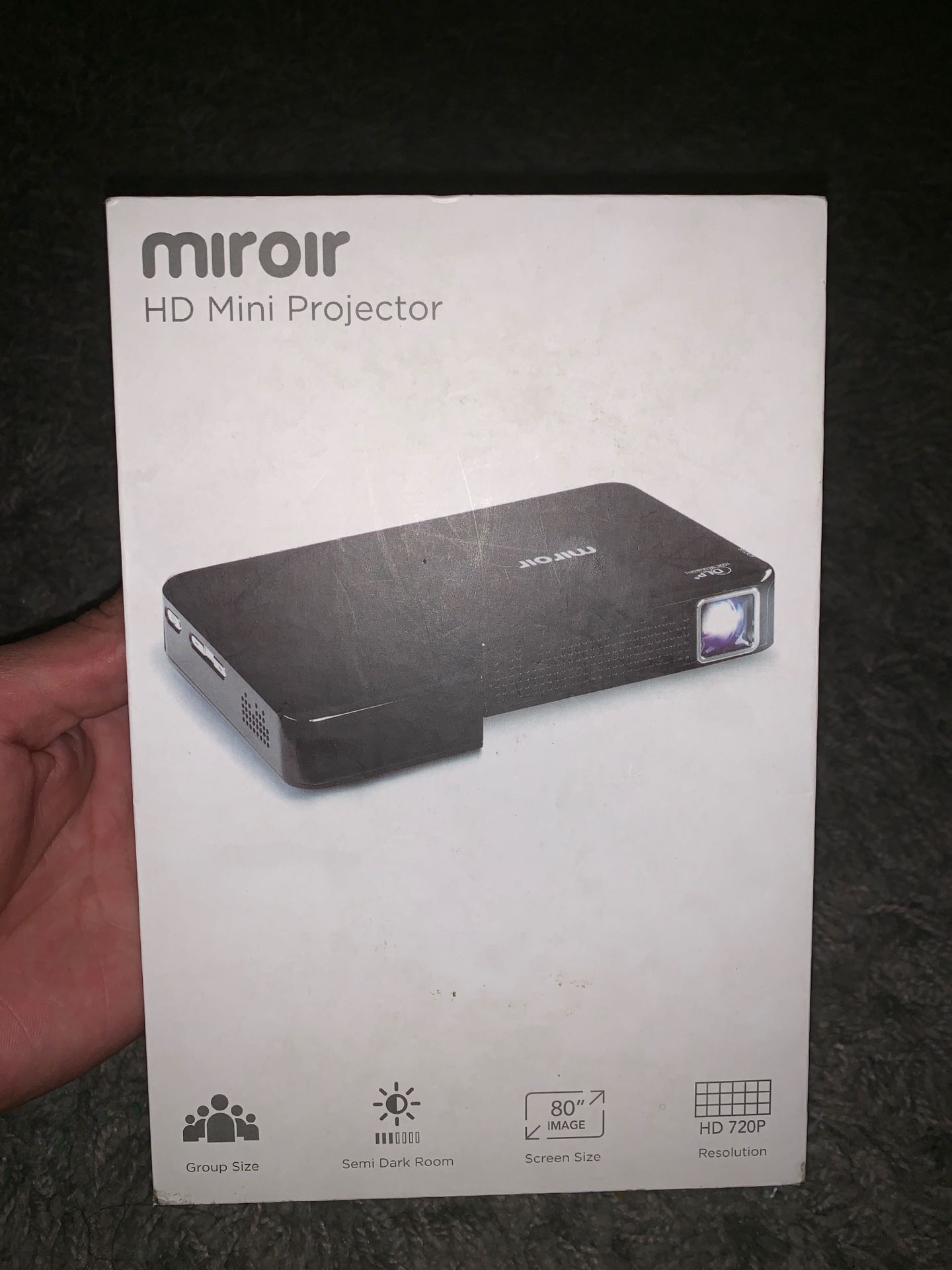 Apple projector iPad iPhone GoPro portable MIROIR HD MINI PROJECTOR