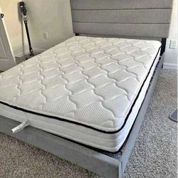 NEW IN BOX -King, Queen & Full Size Grey Modern Platform Bed Frame