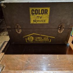 Antique General Electric Color Television Repairman's "Toolbox"