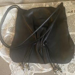 New HOBO Brand Boho Style Tassel Soft Leather Should Bag