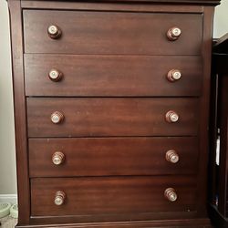 Tall Wood Dresser