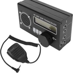 Open Source SDR Transceiver Radio Receiver with 8 Bands, USDX QRP HF, DIY, Built in Lithium Polymer Battery, for Shortwave Radio Transmission (US Plug