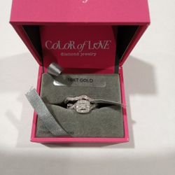 New In Box 10 Kt Gold Engagement Rings His And Hers