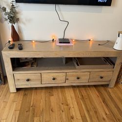 Brown media console