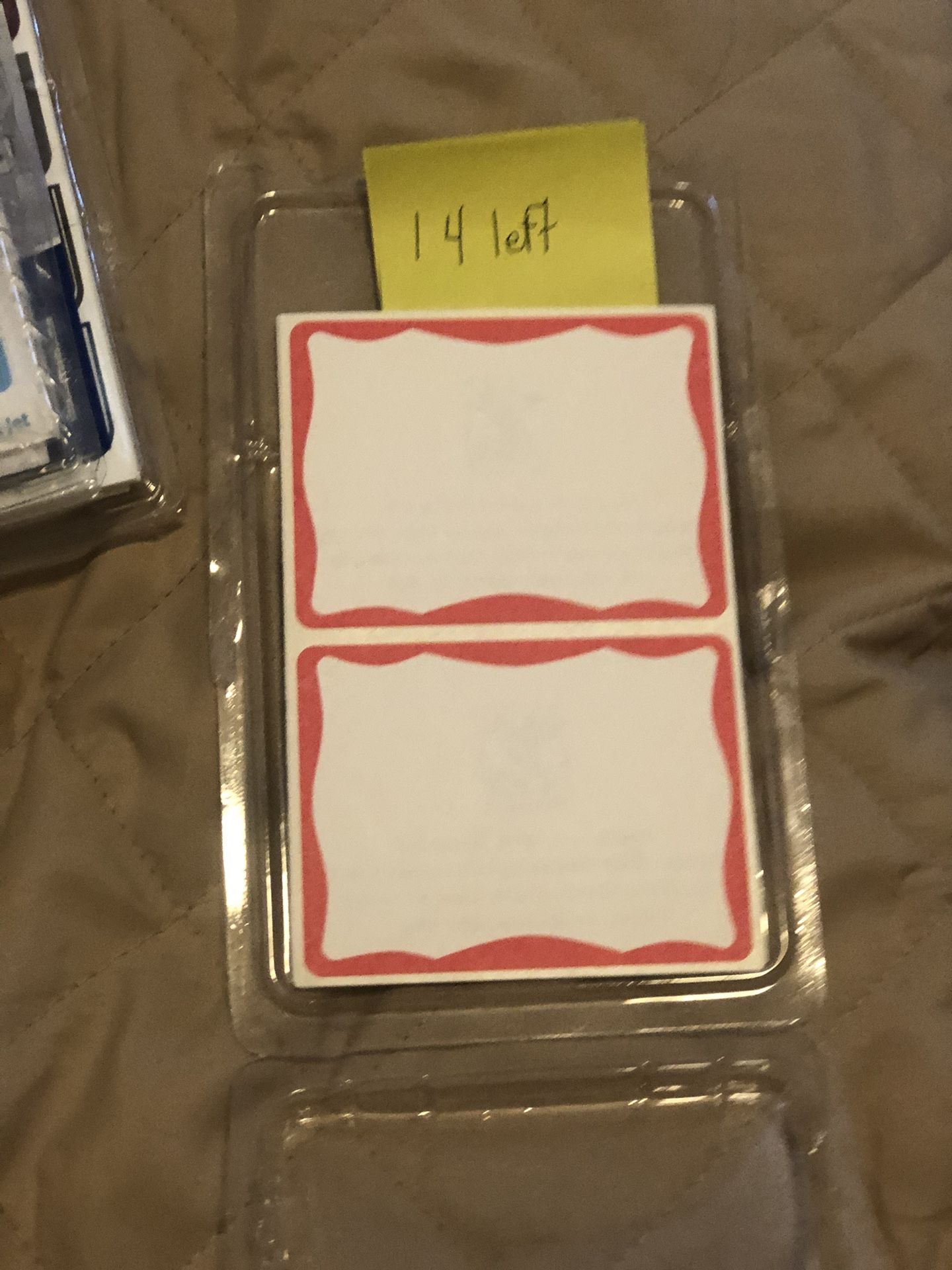Self-adhesive Permanent Name Badge 14 Count