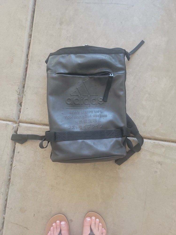 Adidas Leather Backpack