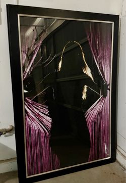 Large artwork with glass.