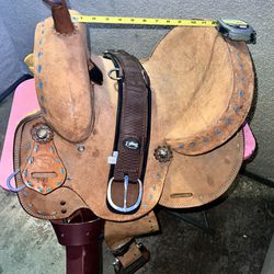 New Premium Western Saddle With Interchangeable Cinches For Horses And Ponies $350
