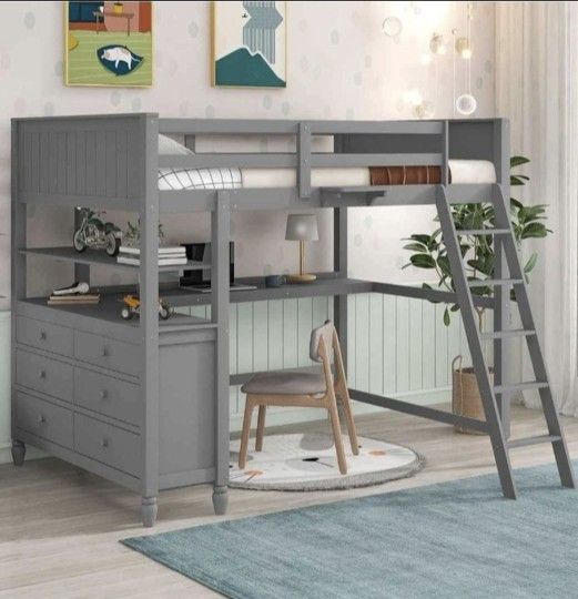 Loft Bed With Dresser