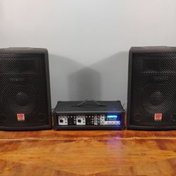 Rockville PA Sound System Bluetooth Amplifier & Speakers