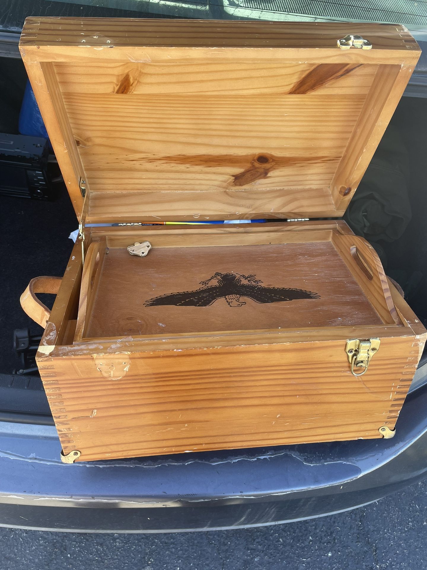 Craft / Sewing Wooden Box $15
