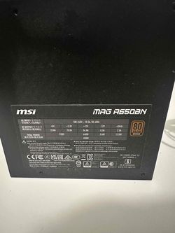 MSI MAG A650BN 650W 80+ Bronze Power Supply