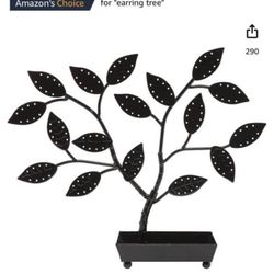 Black metal Tree Shaped Jewellery Holder!!!