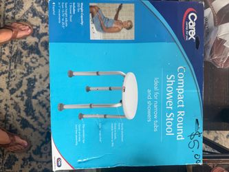 Carex Compact Round Shower Stool