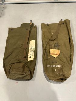 Vintage WWII duffel bags