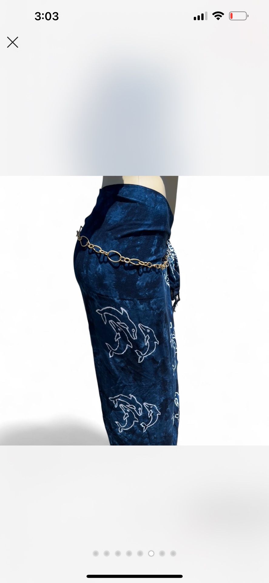 dolphin print beach cover up skirt