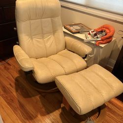 Vintage Leather Reclining Chair 