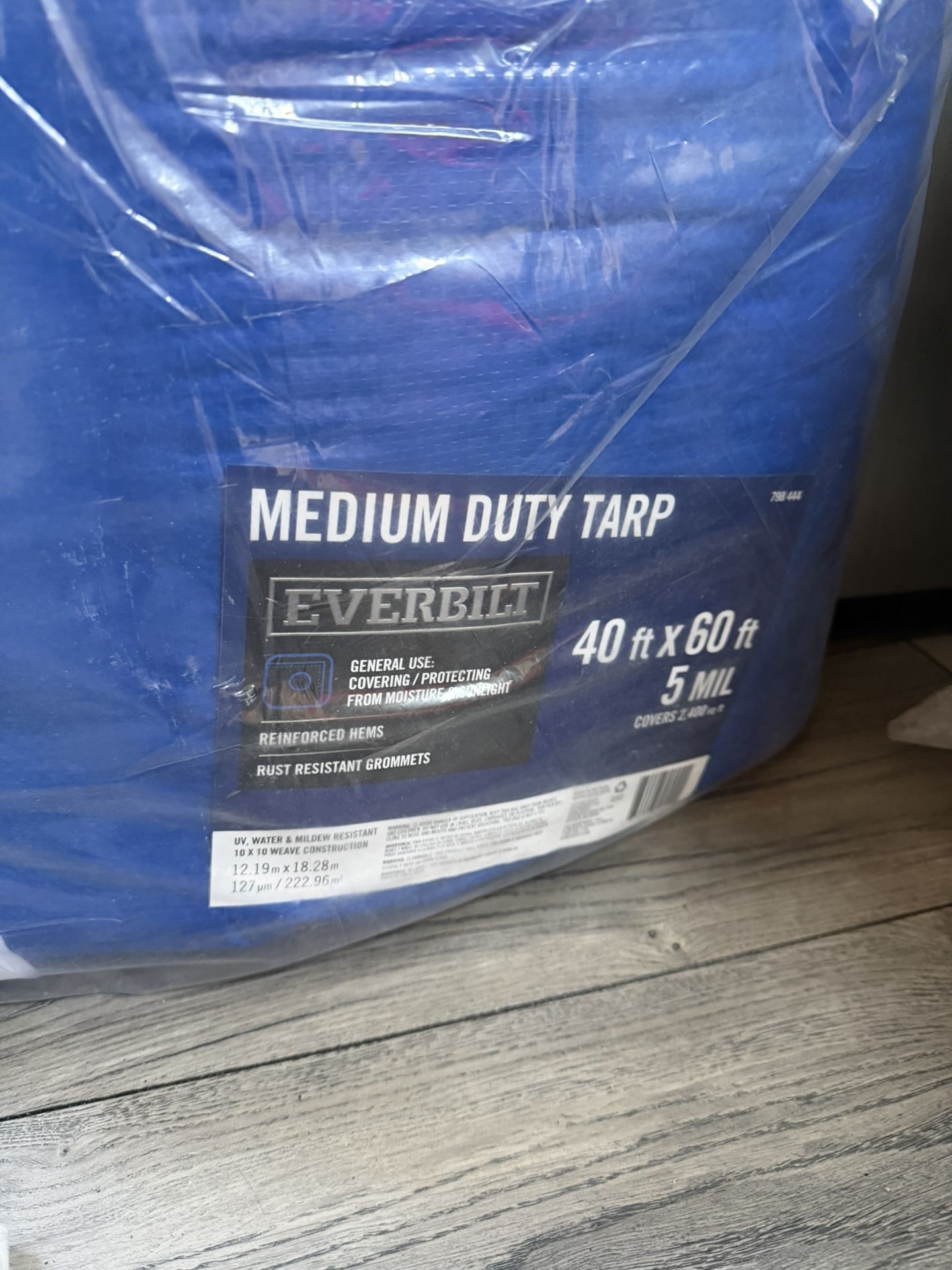 Blue And Brown Tarp