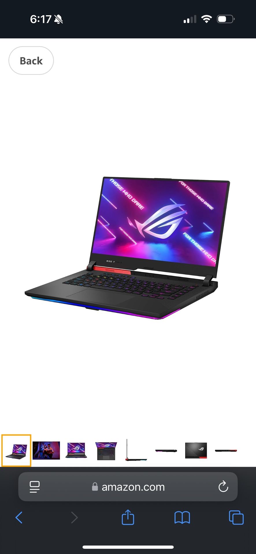 Asus Rog Strix G15 3070 Laptop