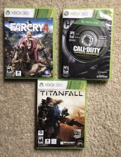Farcry 4, COD Infinite Warfare and Titanfall