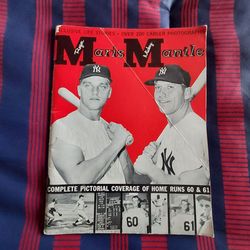 Vintage 1962 Roger Maris & Mickey Mantle Magazine