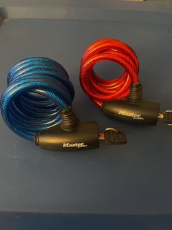 Keyed cable bike locks
