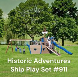 🚢⚓Shed Gal Historic Adventures Ship Play Set – Turn Your Backyard Into an Epic Adventure! ⚓🚢