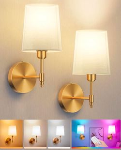 Ouyulong Battery Operated Wall Sconce Light Set of 2