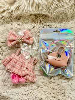 5pc 15cm-17cm doll outfit set perfect for Labubu and similar size