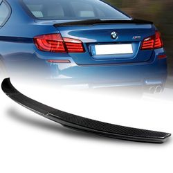 For 2011-2016 BMW 5-Series F10 F18 Real Carbon Fiber Rear Trunk Lid Spoiler Wing -(2-SPC-6146-CF