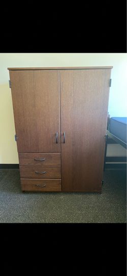 Solid wood armoire/wardrobe!